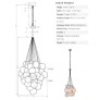 IQ4526 BERLIN GLASS CHANDELIER