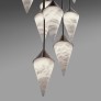 IQ4528 ALABASTER CONE CHANDELIER