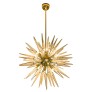 IQ4539 ITALIAN BRASS AND MURANO GLASS SPUTNIK CHANDELIER