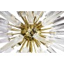 IQ4539 ITALIAN BRASS AND MURANO GLASS SPUTNIK CHANDELIER