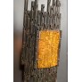 IQ4042 PAIR OF BRUTALIST SCONCES IN THE MANNER OF PAUL EVANS