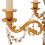 IQ4199 BALTIC 19TH CENTURY NEO-CLASSICAL ST. ORMOLU, CRYSTAL AND GLASS CHANDELIER