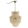 IQ4284 1X MIDCENTURY MODERN MURANO CHANDELIER