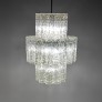 IQ4284 1X MIDCENTURY MODERN MURANO CHANDELIER