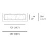 IQ4296 MULTI-LIGHT SUSPENSION 73V SERIE 11 LIGHT FIXTURE
