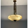 IQ4301 PURE ART DECO LAYERED ALABASTER PENDANT LIGHT