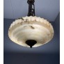 IQ4301 PURE ART DECO LAYERED ALABASTER PENDANT LIGHT