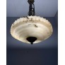 IQ4301 PURE ART DECO LAYERED ALABASTER PENDANT LIGHT