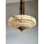 IQ4301 PURE ART DECO LAYERED ALABASTER PENDANT LIGHT
