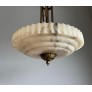 IQ4301 PURE ART DECO LAYERED ALABASTER PENDANT LIGHT
