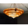IQ4302 PURE ART DECO ALABASTER PENDANT LIGHT