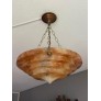 IQ4302 PURE ART DECO ALABASTER PENDANT LIGHT