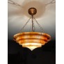 IQ4302 PURE ART DECO ALABASTER PENDANT LIGHT