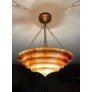 IQ4302 PURE ART DECO ALABASTER PENDANT LIGHT