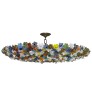 IQ4318 SET OF MURANO MILLEFIORI LIGHT FIXTURES