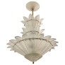 IQ4326 GRAND FRENCH ART DECO THREE TIERED SIGNED SABINO CHANDELIER