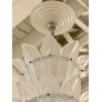 IQ4326 GRAND FRENCH ART DECO THREE TIERED SIGNED SABINO CHANDELIER