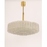 IQ4328 LARGE DORIA ICE GLASS TUBES CHANDELIER