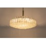 IQ4328 LARGE DORIA ICE GLASS TUBES CHANDELIER
