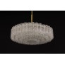 IQ4328 LARGE DORIA ICE GLASS TUBES CHANDELIER