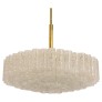IQ4328 LARGE DORIA ICE GLASS TUBES CHANDELIER