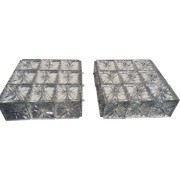 IQ4329 PAIR OF VINTAGE SCONCES IN CRYSTAL WALL LAMP