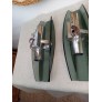 IQ4330 PAIR OF VECA ITALIAN WALL LAMPS 