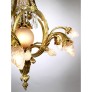IQ4344 FRENCH BELLE EPOQUE GILT-BRONZE AND CUT-GLASS FIGURAL CHERUB & PUTTO CHANDELIER