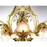IQ4344 FRENCH BELLE EPOQUE GILT-BRONZE AND CUT-GLASS FIGURAL CHERUB & PUTTO CHANDELIER