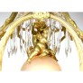 IQ4344 FRENCH BELLE EPOQUE GILT-BRONZE AND CUT-GLASS FIGURAL CHERUB & PUTTO CHANDELIER