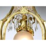 IQ4344 FRENCH BELLE EPOQUE GILT-BRONZE AND CUT-GLASS FIGURAL CHERUB & PUTTO CHANDELIER