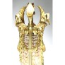 IQ4344 FRENCH BELLE EPOQUE GILT-BRONZE AND CUT-GLASS FIGURAL CHERUB & PUTTO CHANDELIER