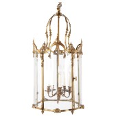 IQ4349 BRONZE FIVE-SIDED NEOCLASSIC FORM LANTERN