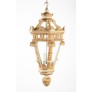 IQ4350 ITALIAN PAINTED AND GILDED FIVE-SIDED LANTERN
