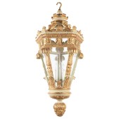 IQ4350 ITALIAN PAINTED AND GILDED FIVE-SIDED LANTERN