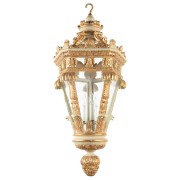 IQ4350 ITALIAN PAINTED AND GILDED FIVE-SIDED LANTERN