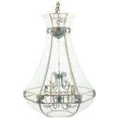 IQ4351 UNUSUAL LARGE HEXAGONAL SHAPED BRONZE LANTERN