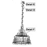 IQ4374 LARGE CHANDELIER SCULPTURE