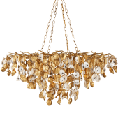 IQ4414 LUCULLAN GOLD CHANDELIER