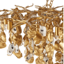 IQ4414 LUCULLAN GOLD CHANDELIER