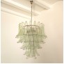 IQ4418 GREEN PETALS MURANO CHANDELIER