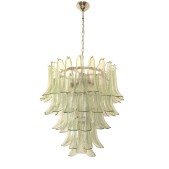 IQ4418 GREEN PETALS MURANO CHANDELIER