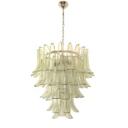 IQ4418 GREEN PETALS MURANO CHANDELIER