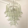 IQ4418 GREEN PETALS MURANO CHANDELIER