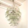 IQ4418 GREEN PETALS MURANO CHANDELIER