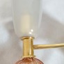 IQ4421 PURPLE AND GRAY MID CENTURY MODERN MURANO SCONCES