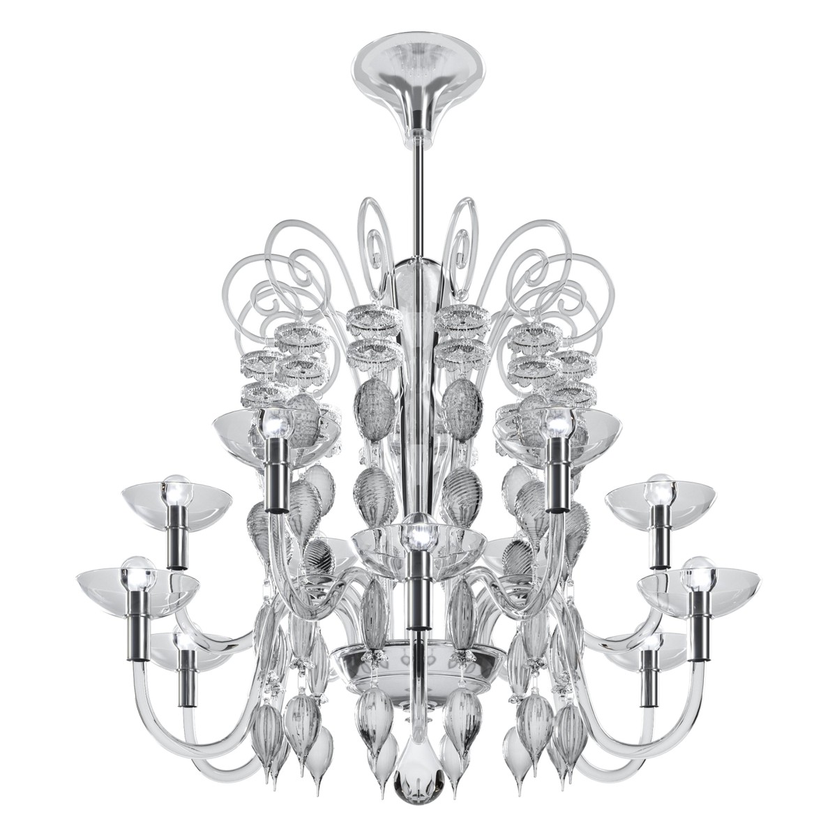 IQ4427 MURANO BLOWN GLASS NEOCLASSIC CHANDELIER IQ4427 MURANO BLOWN GLASS NEOCLASSIC CHANDELIER