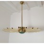 IQ4433 GLASS AND BRASS SPUTNIK CHANDELIER