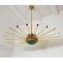 IQ4433 GLASS AND BRASS SPUTNIK CHANDELIER