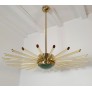 IQ4433 GLASS AND BRASS SPUTNIK CHANDELIER